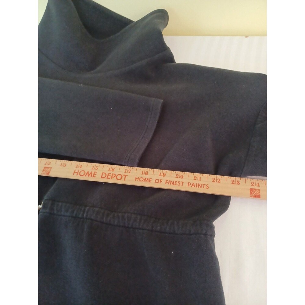 Varley Barton black sweatshirt M drawstring high funnelneck minimalist top - Picture 8 of 9